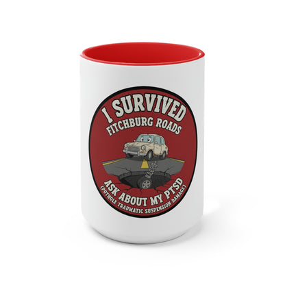Fitchburg Roads Accent Mug — I Survived