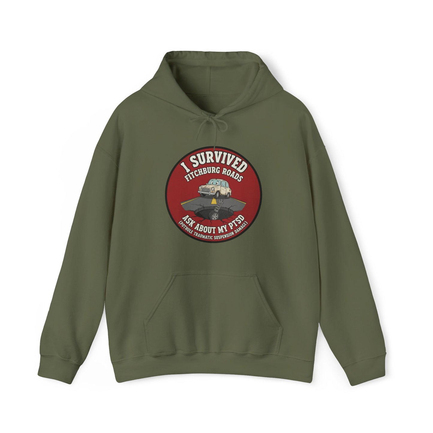 Fitchburg crew neck hoodie - I survived PTSD