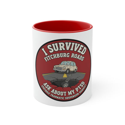 Fitchburg Roads Accent Mug — I Survived