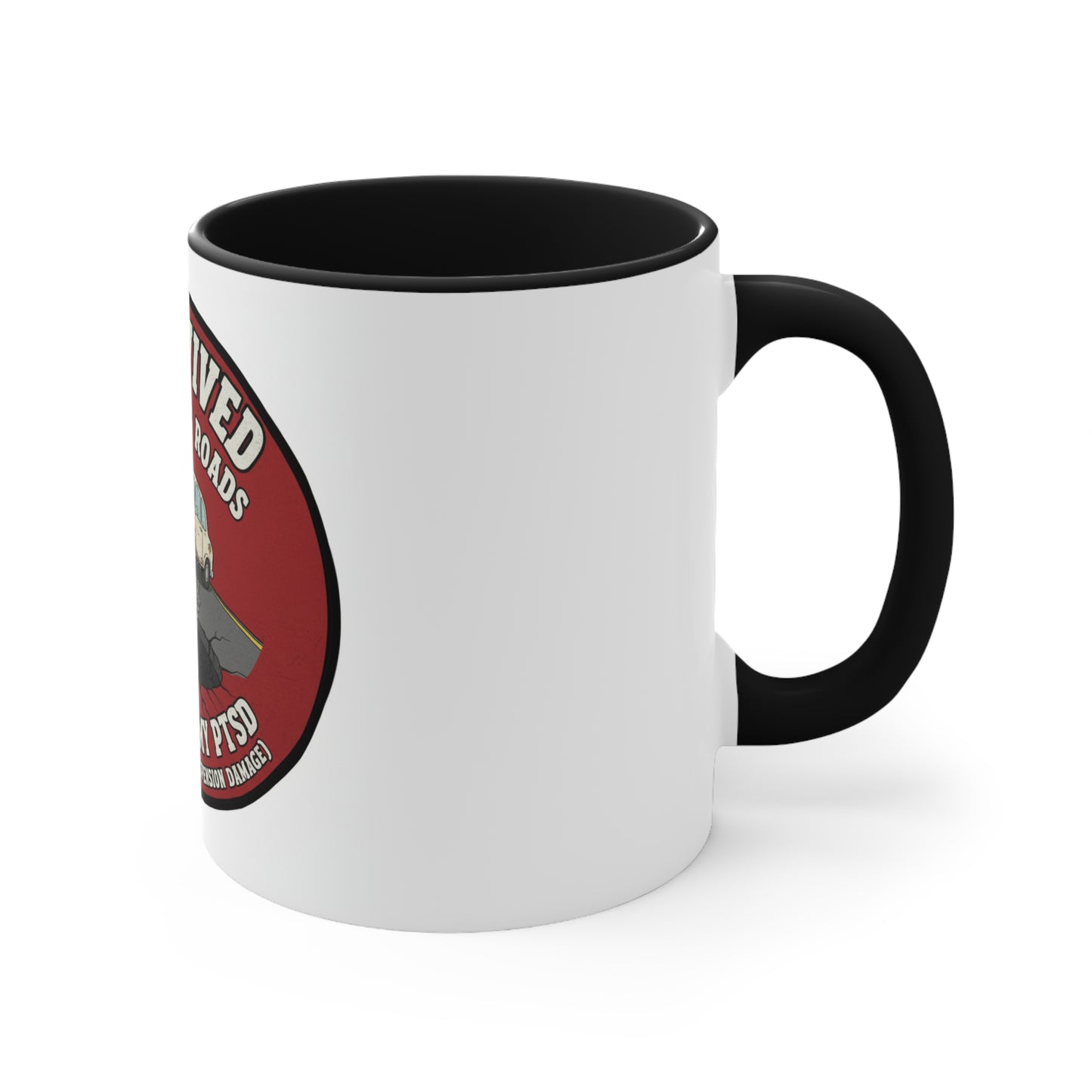 Fitchburg Roads Accent Mug — I Survived