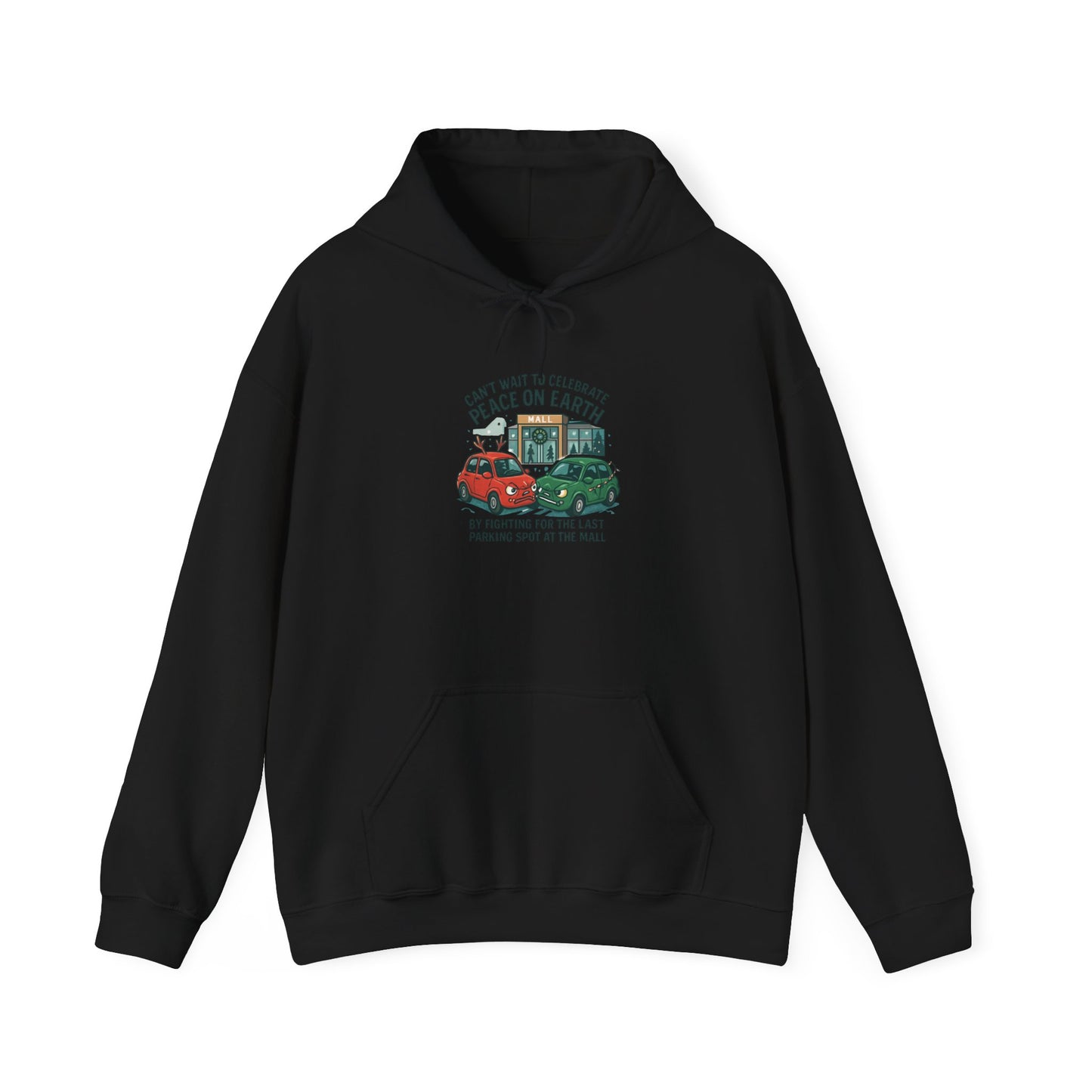 Peace on Earth Hoodie — Vintage Cars Holiday Sweatshirt
