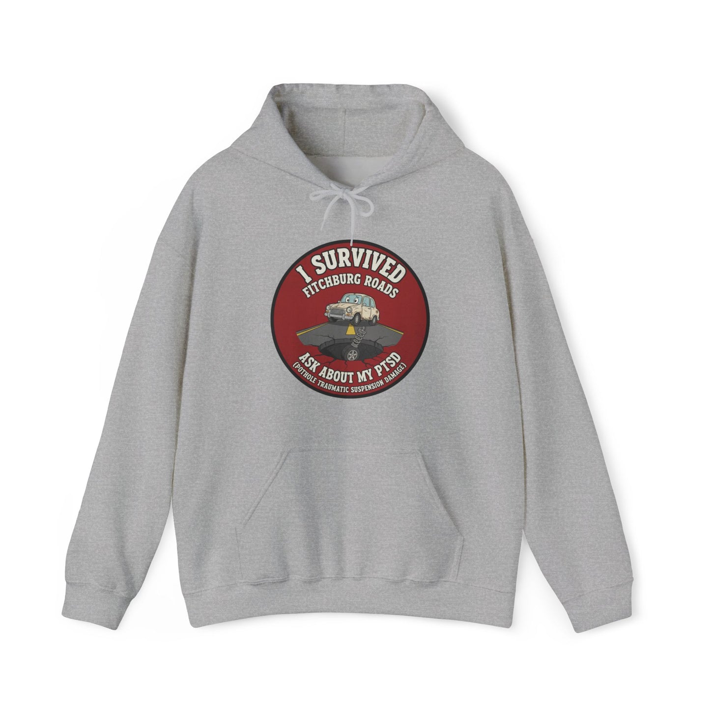 Fitchburg crew neck hoodie - I survived PTSD
