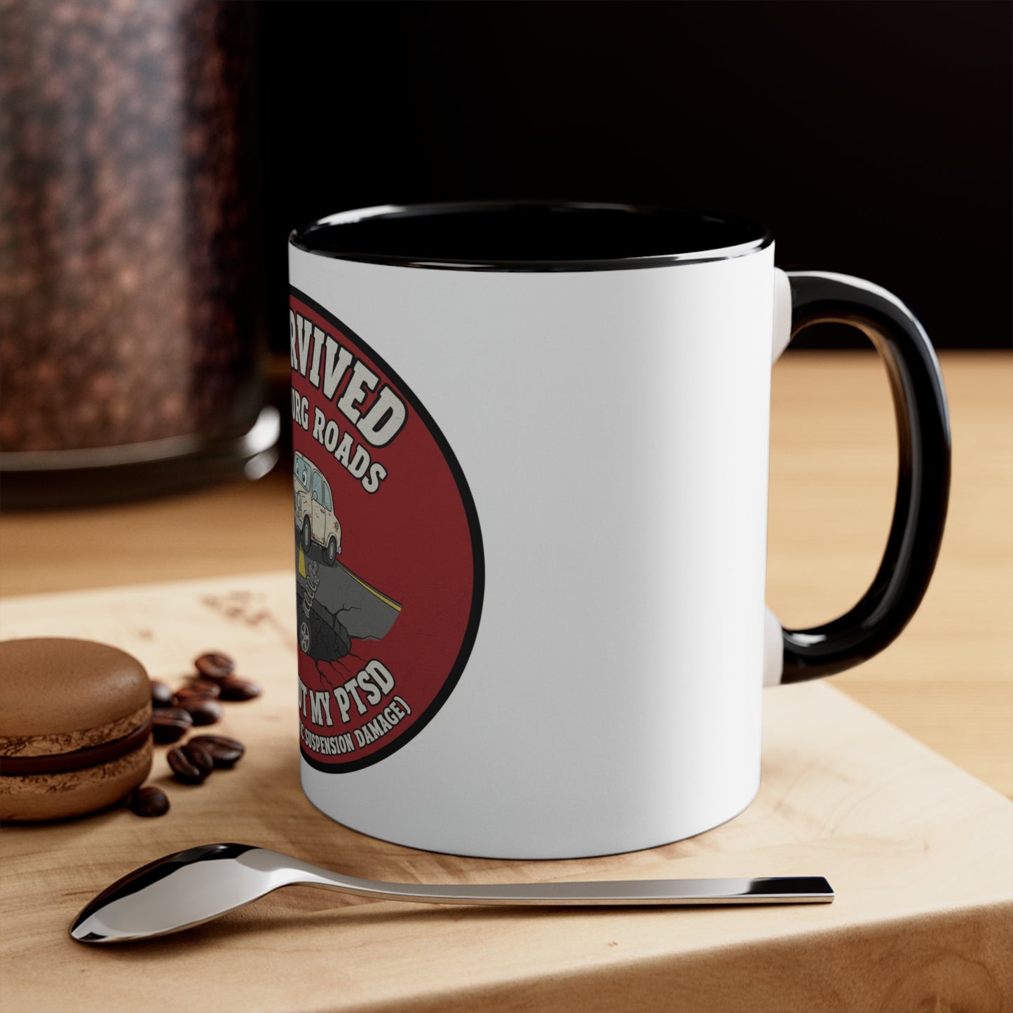 Fitchburg Roads Accent Mug — I Survived