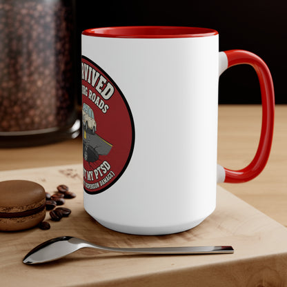 Fitchburg Roads Accent Mug — I Survived