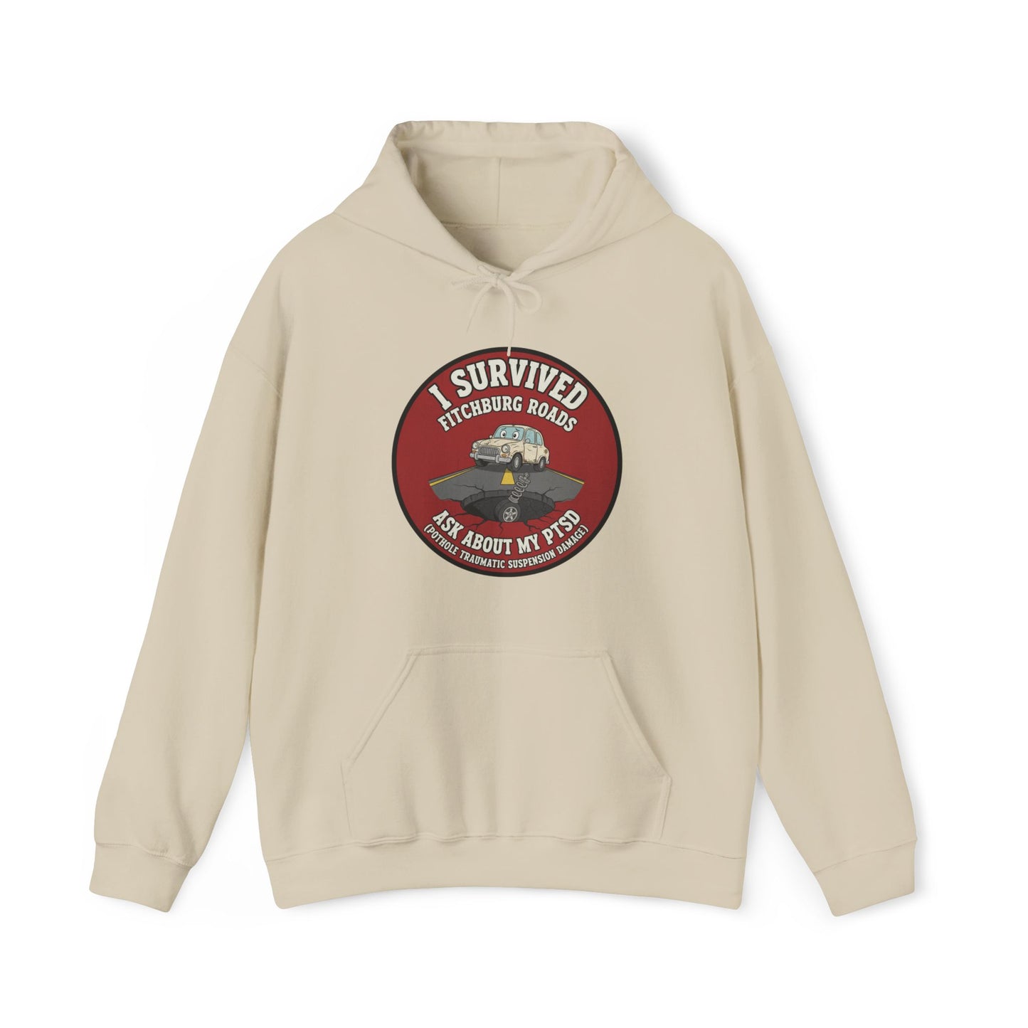 Fitchburg crew neck hoodie - I survived PTSD