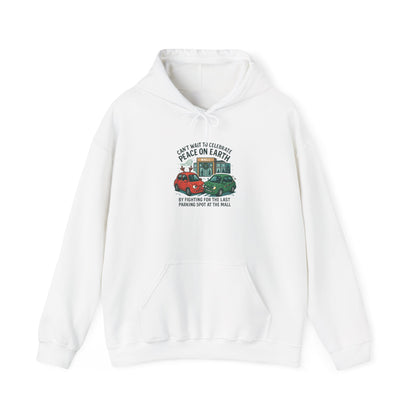 Peace on Earth Hoodie — Vintage Cars Holiday Sweatshirt
